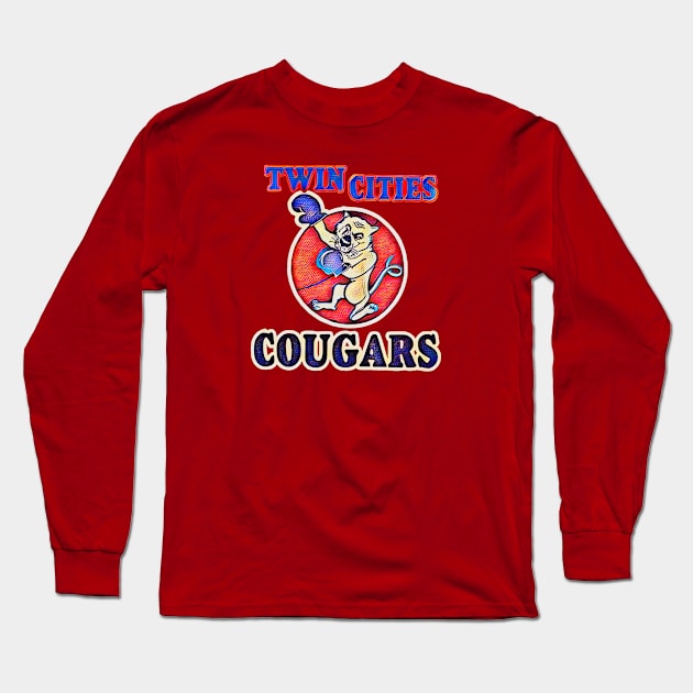 Twin Cities Cougars Football Long Sleeve T-Shirt by Kitta’s Shop